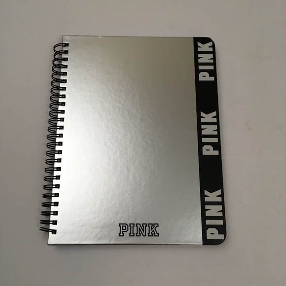PINK Victoria's Secret Accessories - Victoria Secret Pink New Notebook Spiral Silver